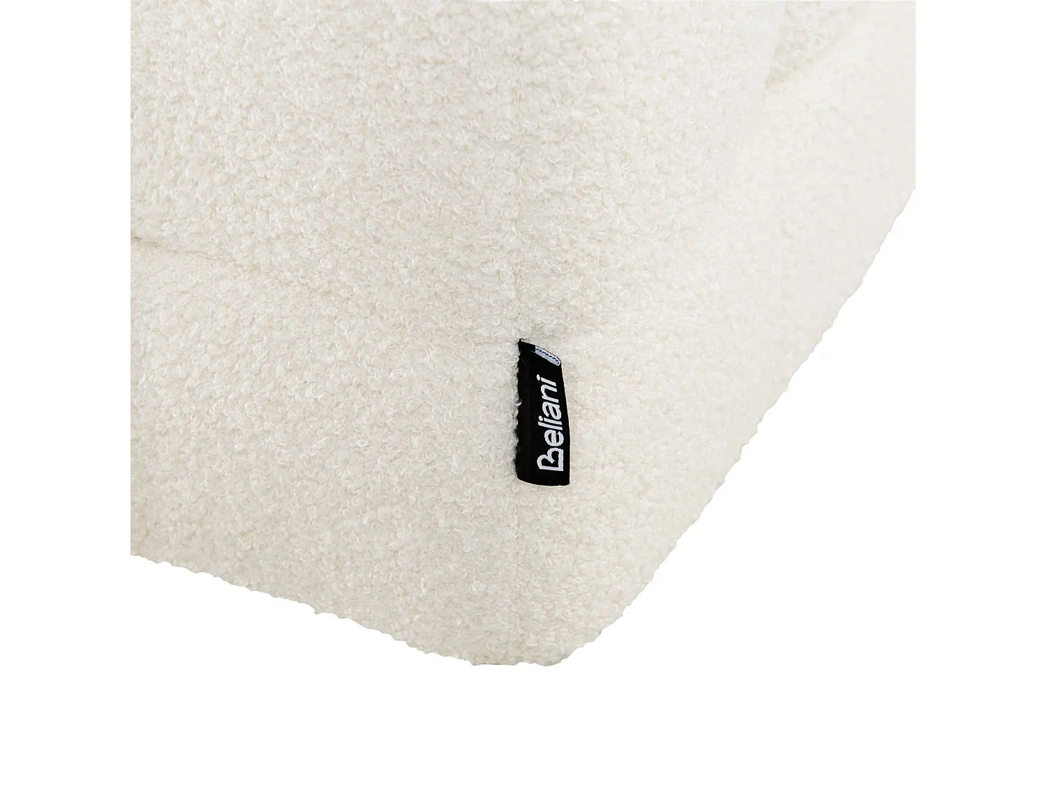 Ottomano contenitore MICHIGAN Bouclé Bianco