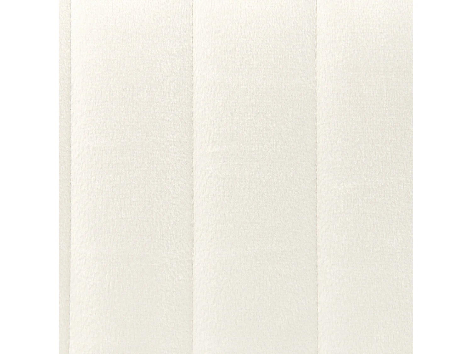 Pouf en velours blanc crème 45 x 45 cm DAYTON