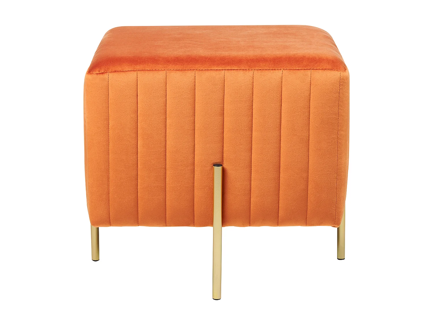 Repose-pied DAYTON Velours Orange