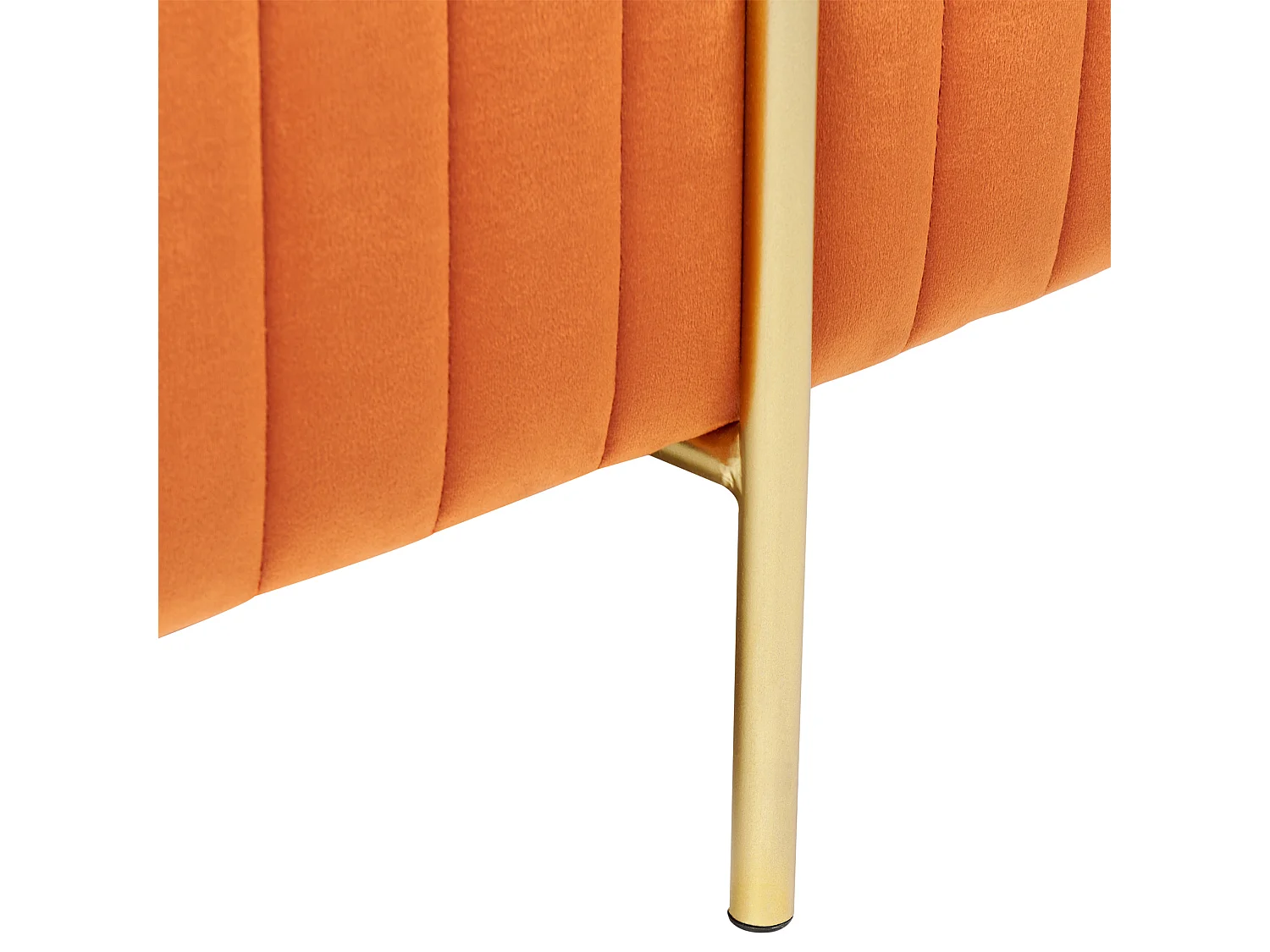 Repose-pied DAYTON Velours Orange