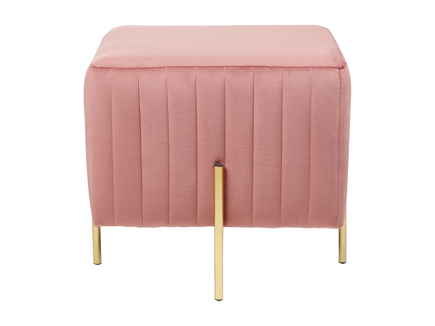 Sgabello DAYTON Velluto Rosa pastello