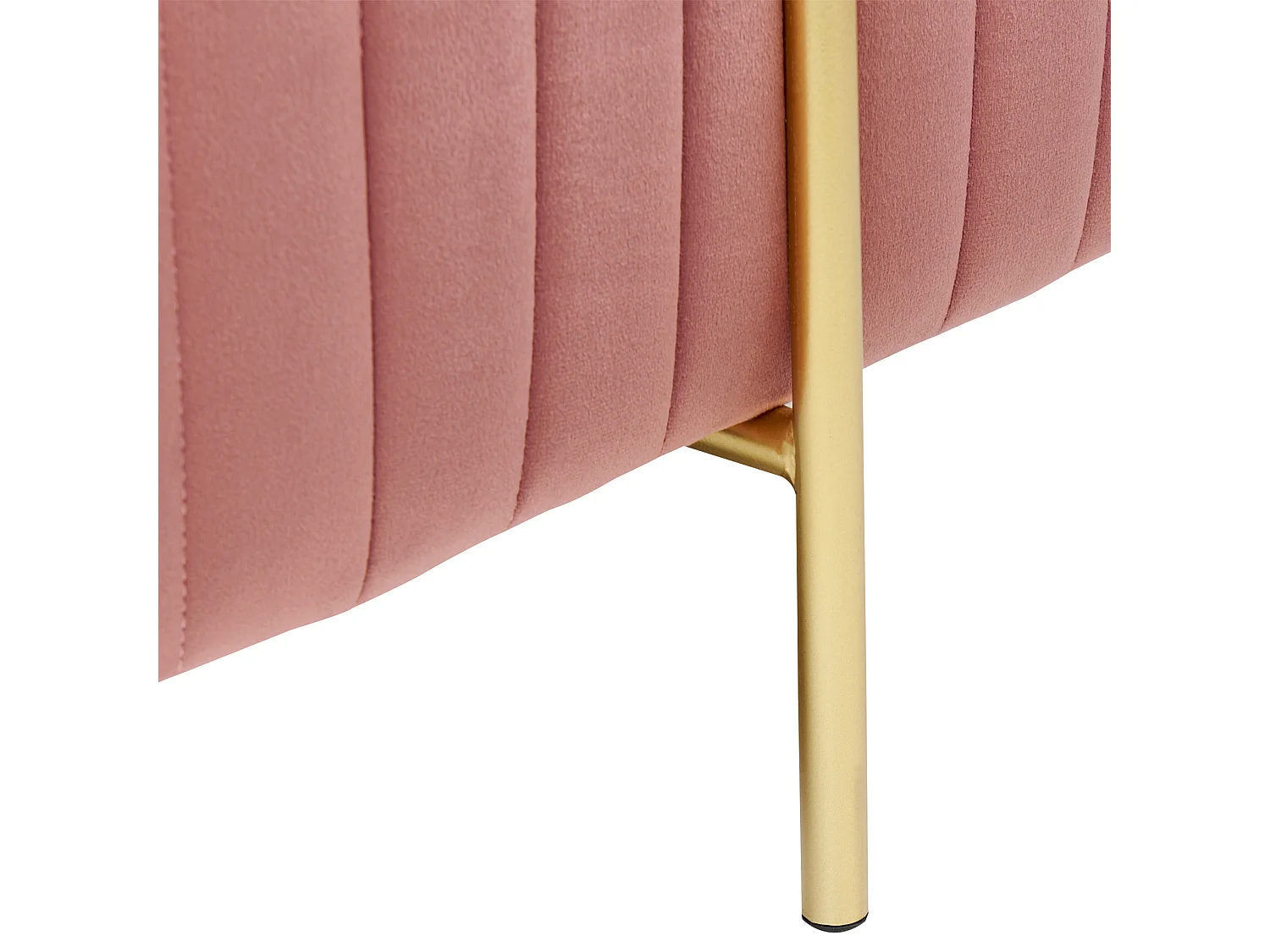 Sgabello DAYTON Velluto Rosa pastello