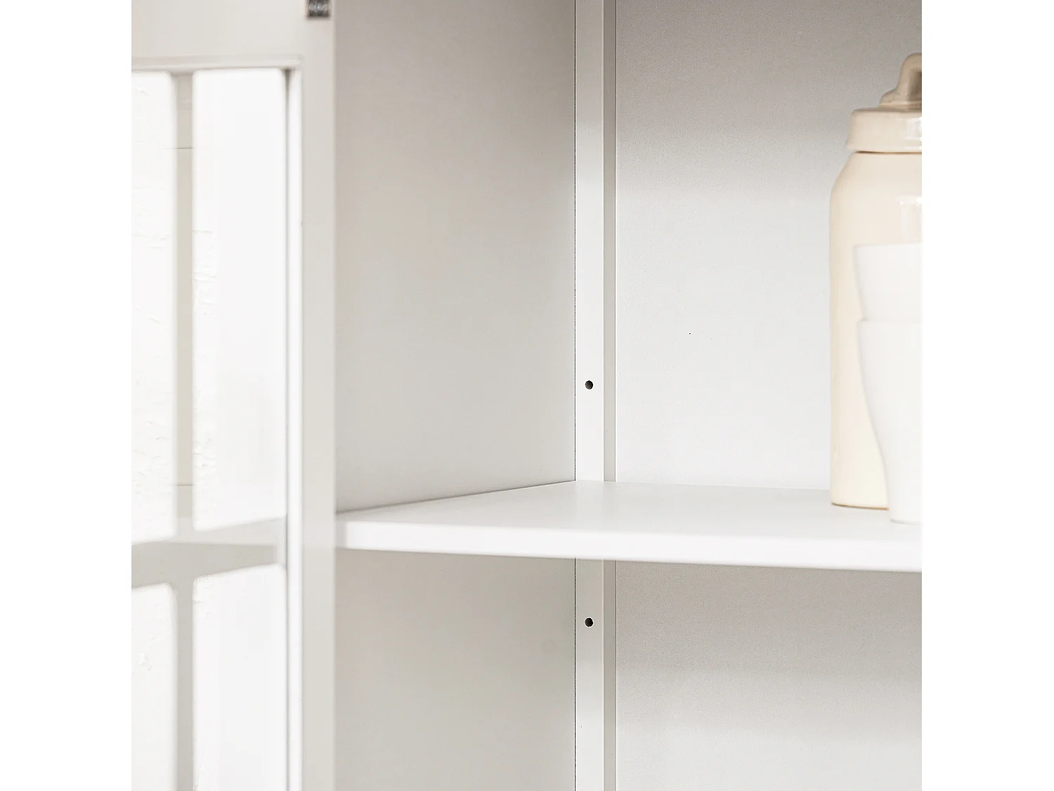 SoBuy Chariot de Service Desserte de Cuisine à roulettes Meuble de Rangement pour Cuisine et Salon Blanc L63xP46xH88cm, FKW98-WN