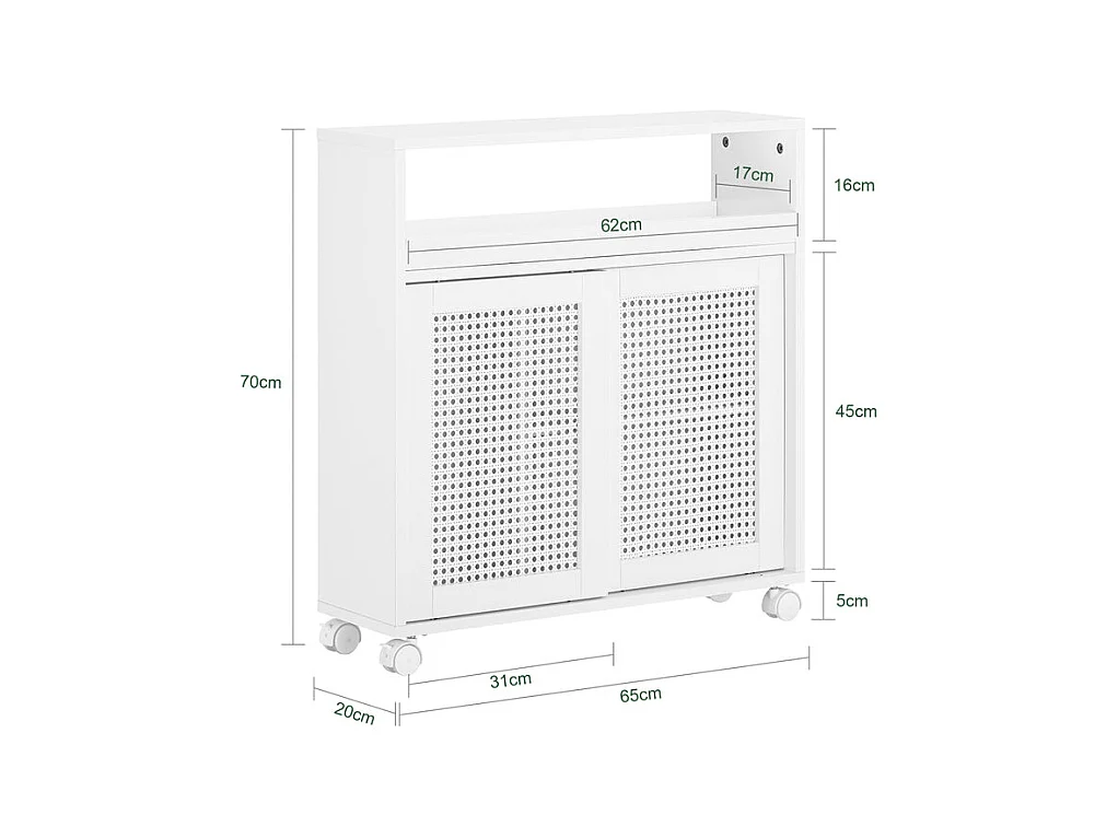 SoBuy armário de banheiro estreito, Armário de banheiro pequeno, armário do banheiro BZR119-W