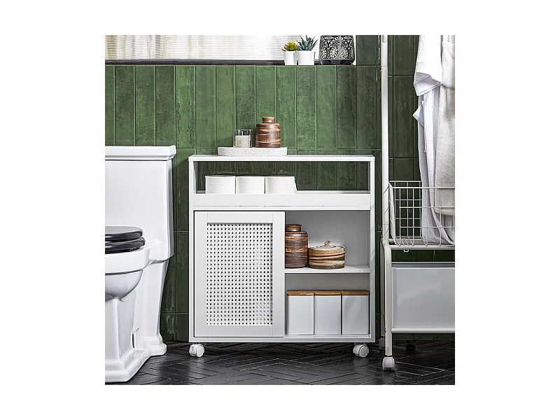 SoBuy armário de banheiro estreito, Armário de banheiro pequeno, armário do banheiro BZR119-W