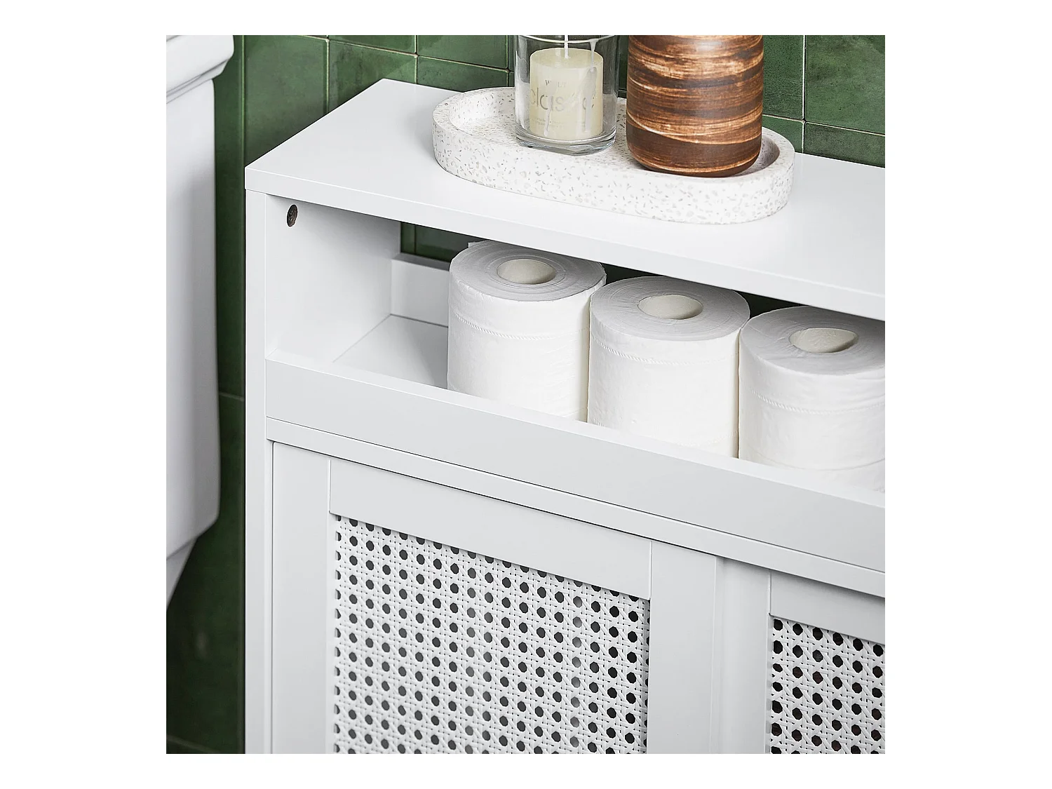 SoBuy armário de banheiro estreito, Armário de banheiro pequeno, armário do banheiro BZR119-W