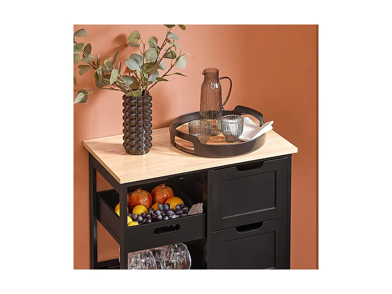 Wózek kuchenny Serwisowy szuflady Półki FKW79-SCH