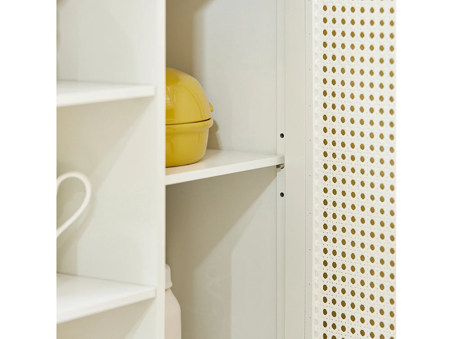 Carrello Cucina Con Cassetti Credenza Cucina Con Ruote Moderno Mobiletto Cucina Salvaspazio Piano Lavoro In Legno L67.5*P40*A87 Cm Bianco FKW46-II-WN SoBuy