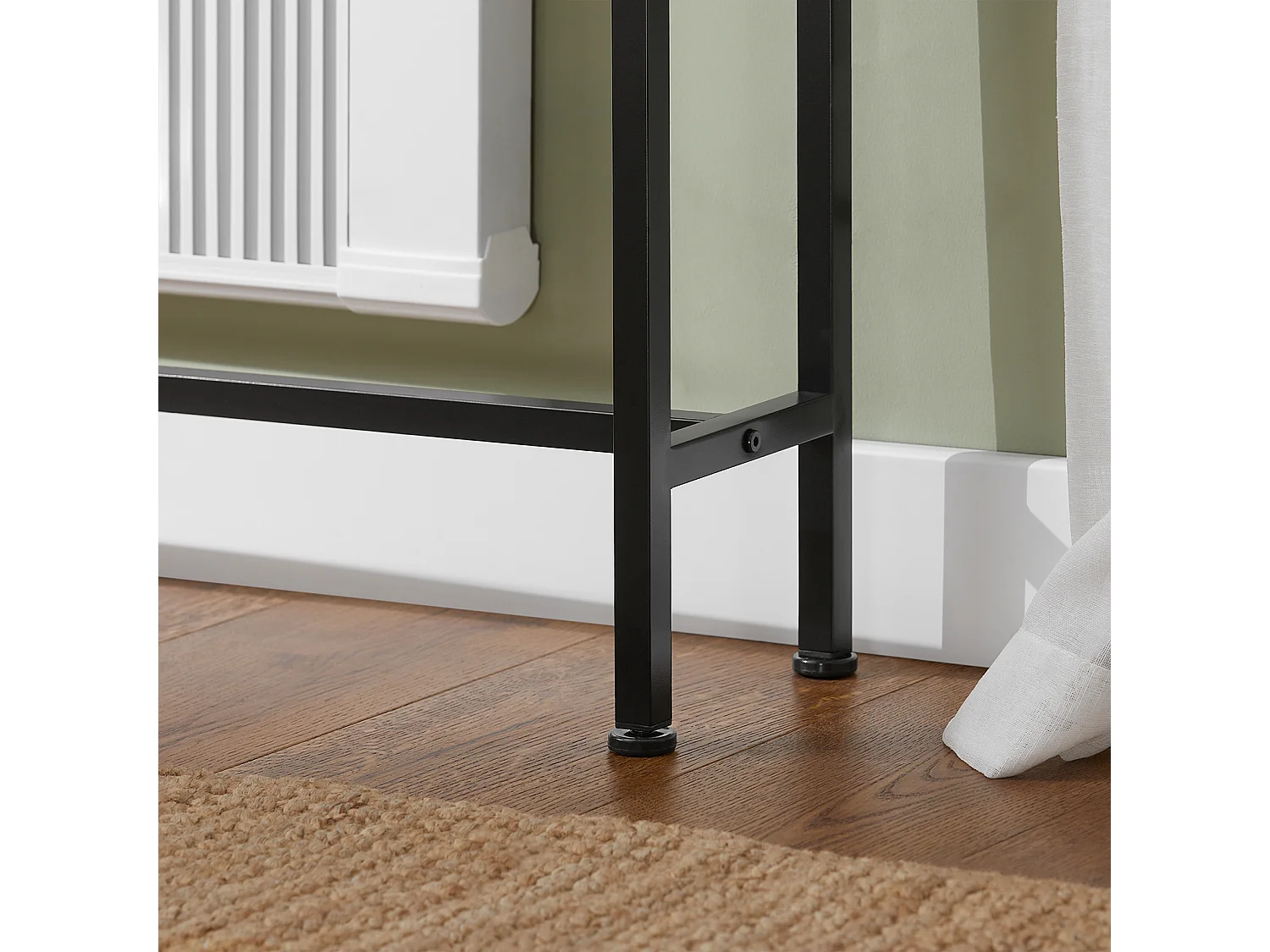 SoBuy Consoletafel Bijzettafel Bijzettafel Haltafelframe en 4 ijzeren poten - L120cm x D20cm x H80cm, FSB19-XL-Z