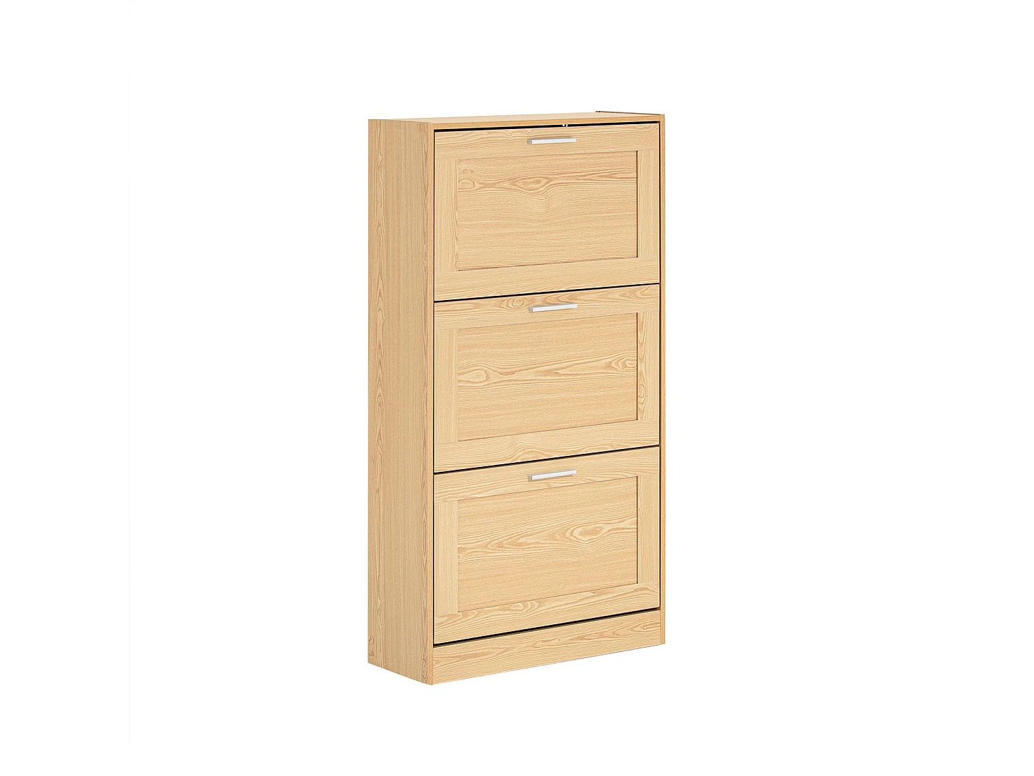 SoBuy FSR137-L-J Meuble à Chaussures Armoire à Chaussures Commode à Chaussures Meuble d'entrée avec 3 Abattants pour Entrée Couloir
