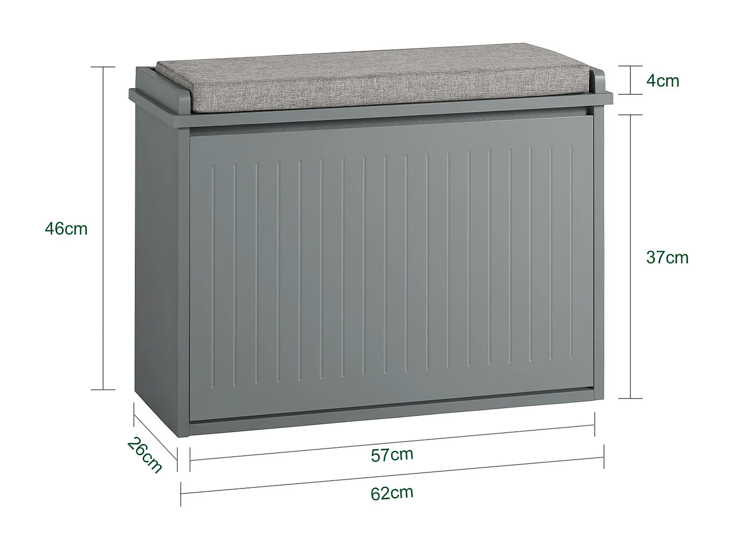 Schuhschrank FSR98-HG 26 x 46 x 62cm