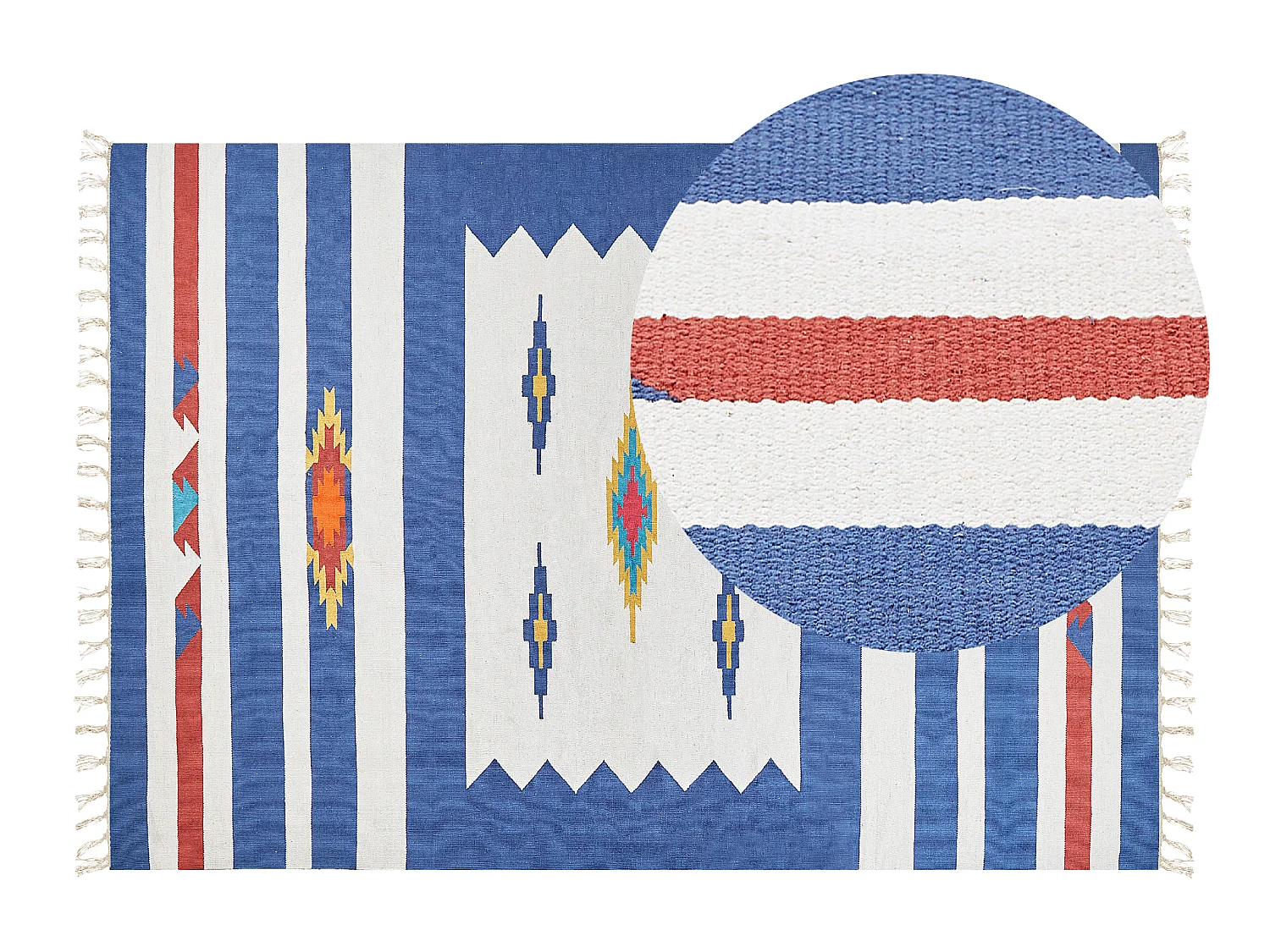 Tappeto kilim cotone multicolore 200 x 300 cm VARSER