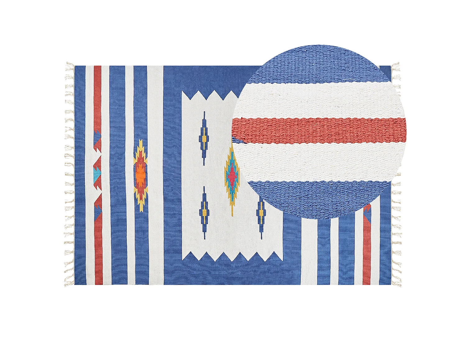 Tappeto kilim cotone multicolore 200 x 300 cm VARSER