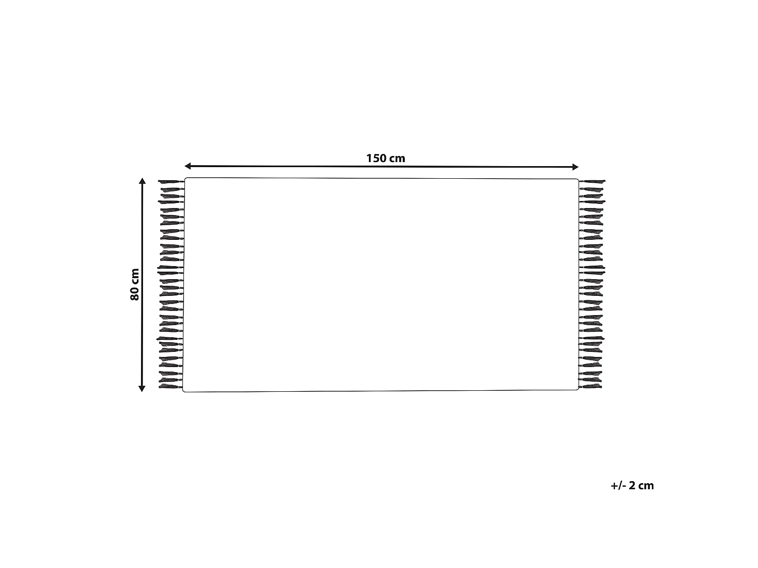Vloerkleed kelim meerkleurig 80 x 150 cm VARSER