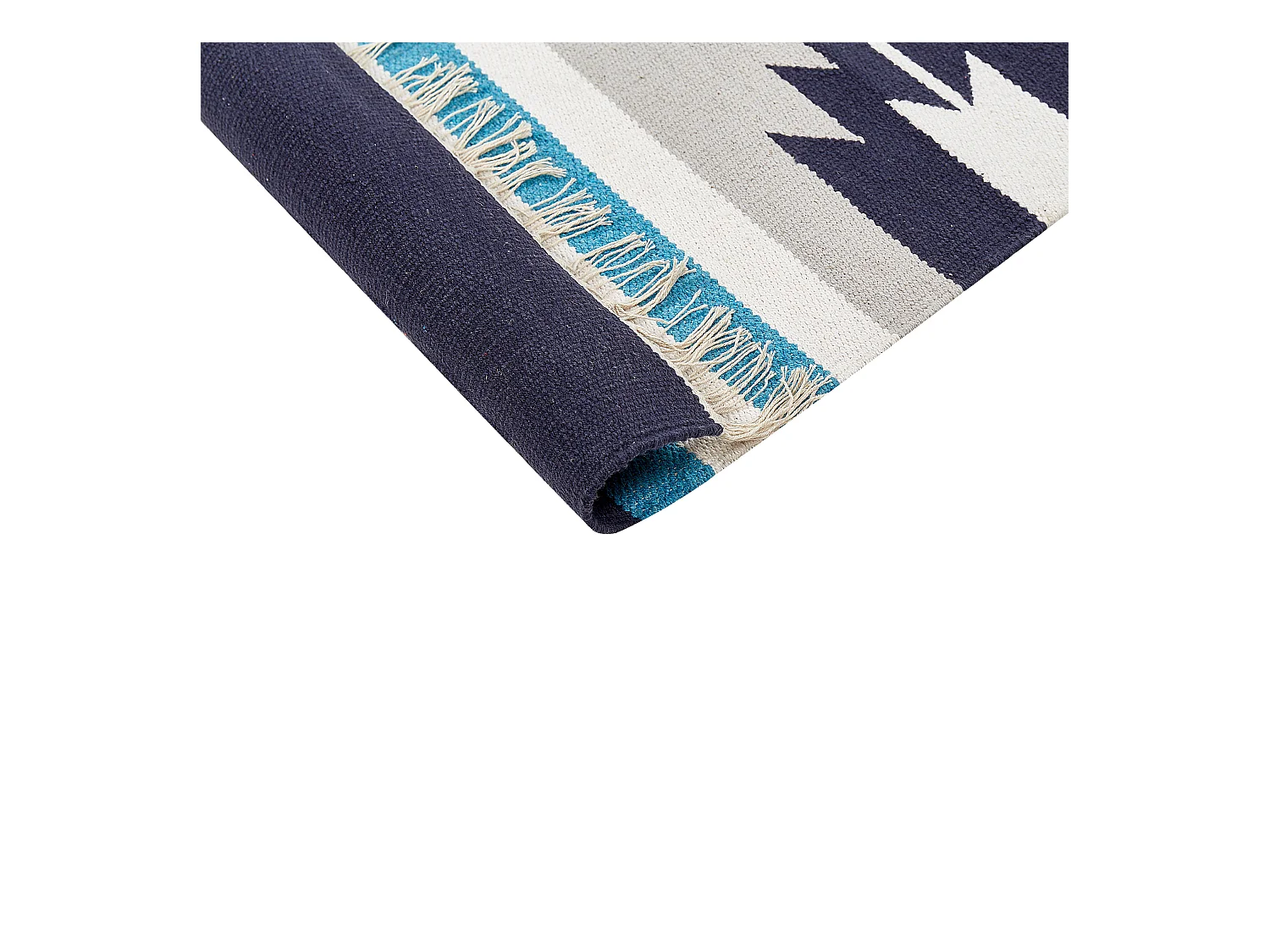 Dywan bawełniany kilim 80 x 300 cm wielokolorowy NORATUS