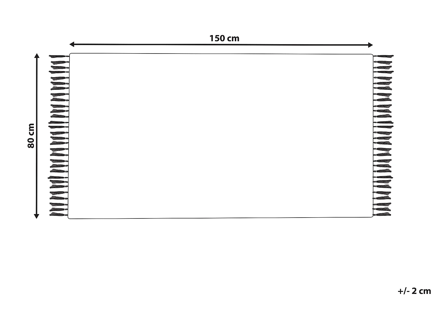 Vloerkleed kelim meerkleurig 80 x 150 cm NORATUS