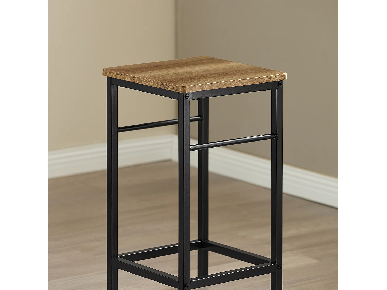 SoBuy Conjunto de mesa de 3 peças com 2 bancos, mobiliário de varanda,OGT10-PF,PT