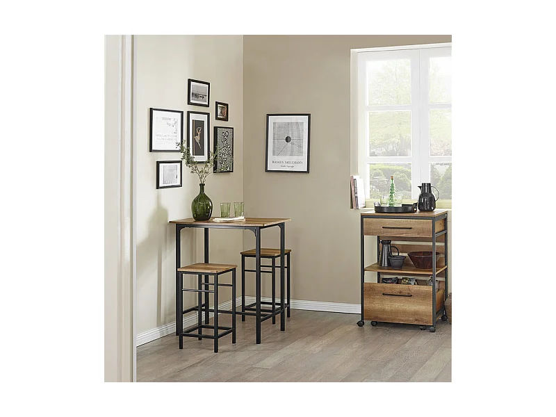 Komplet stołowy z 2 stołkami OGT10-PF