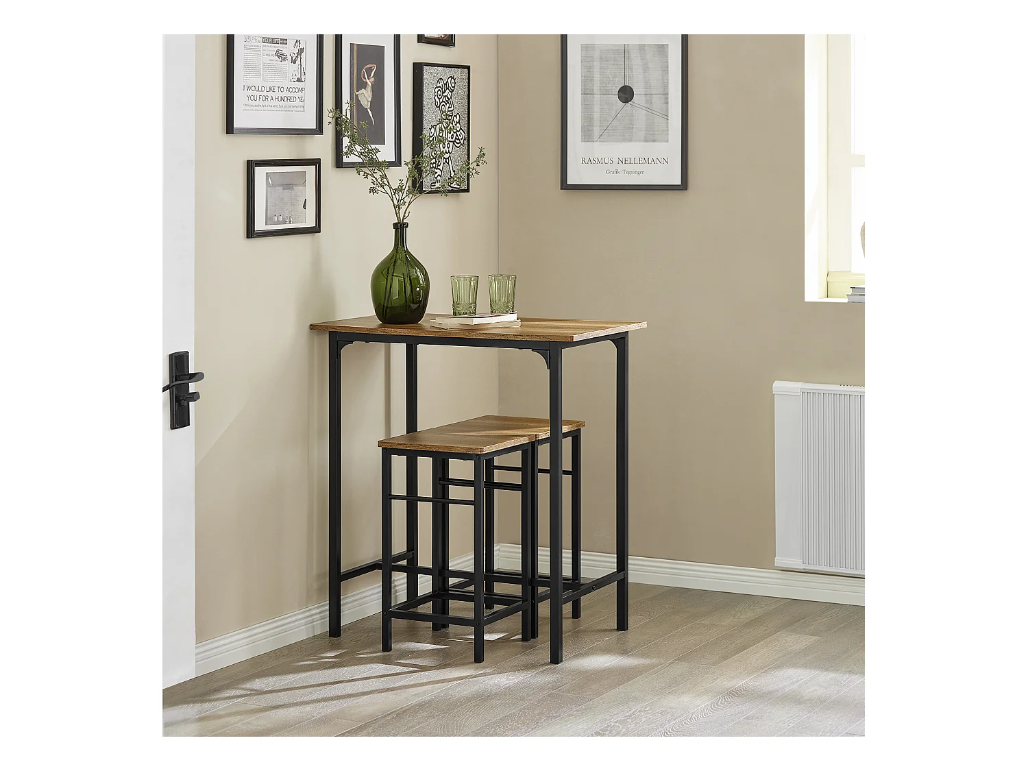 Komplet stołowy z 2 stołkami OGT10-PF