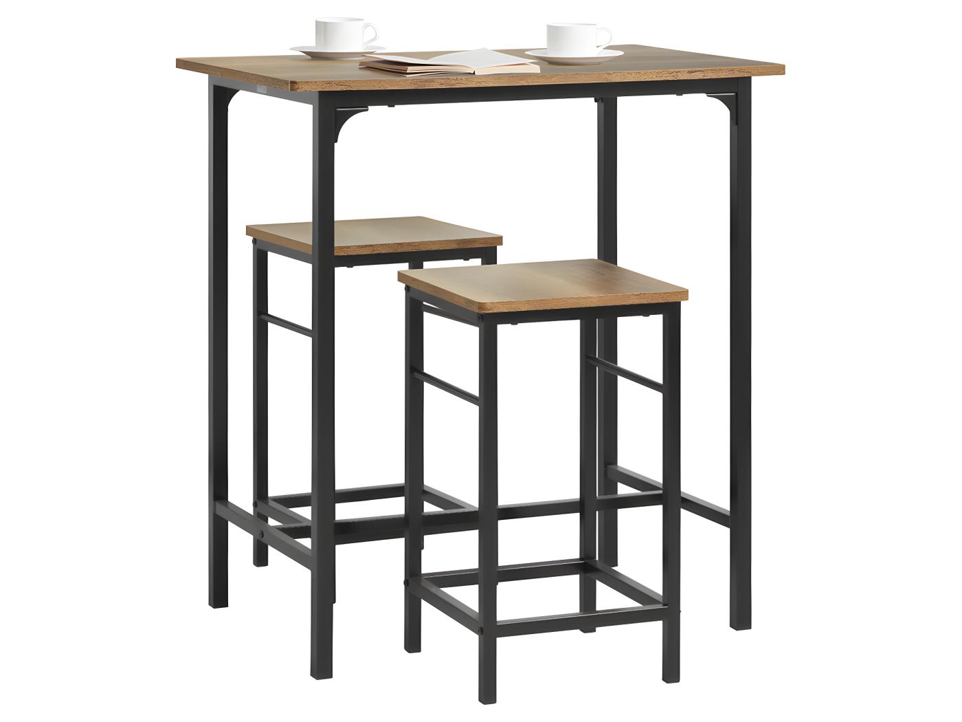 Sobuy Ogt10 Pf Lot Table Et 2 Tabourets Ensemble Table De Bar Bistrot