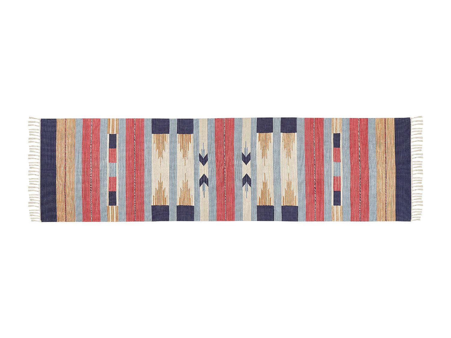 Tapis GANDZAK Multicolore 80 x 300 cm Coton Kilim