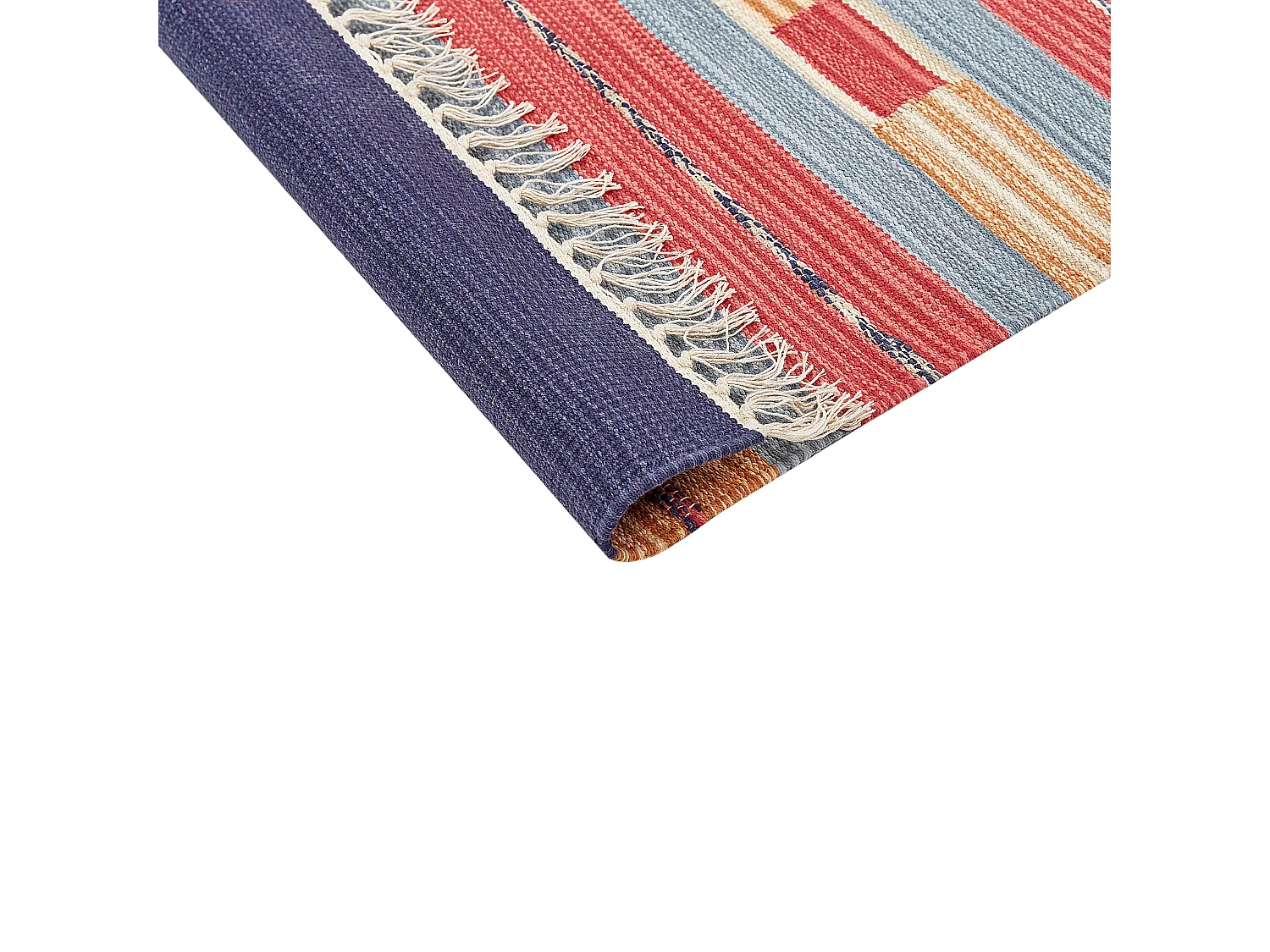 Vloerkleed kelim meerkleurig 140 x 200 cm GANDZAK