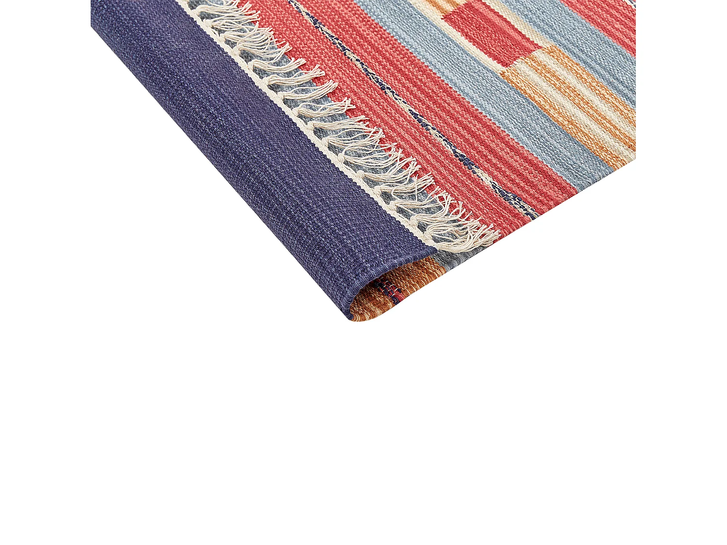 Vloerkleed kelim meerkleurig 140 x 200 cm GANDZAK