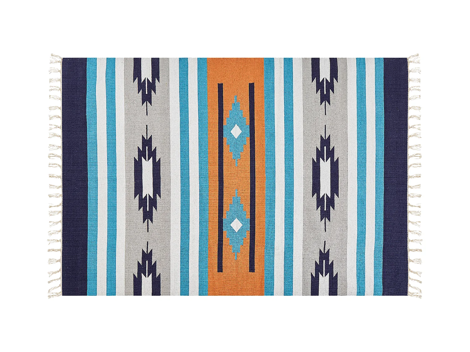 Tapis NORATUS Multicolore 200 x 300 cm Coton Kilim