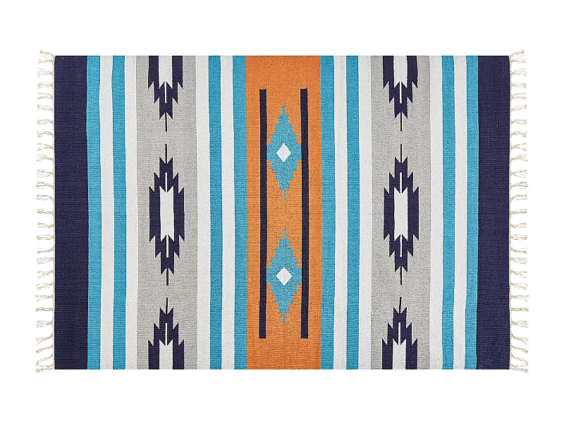 Dywan bawełniany kilim 200 x 300 cm wielokolorowy NORATUS