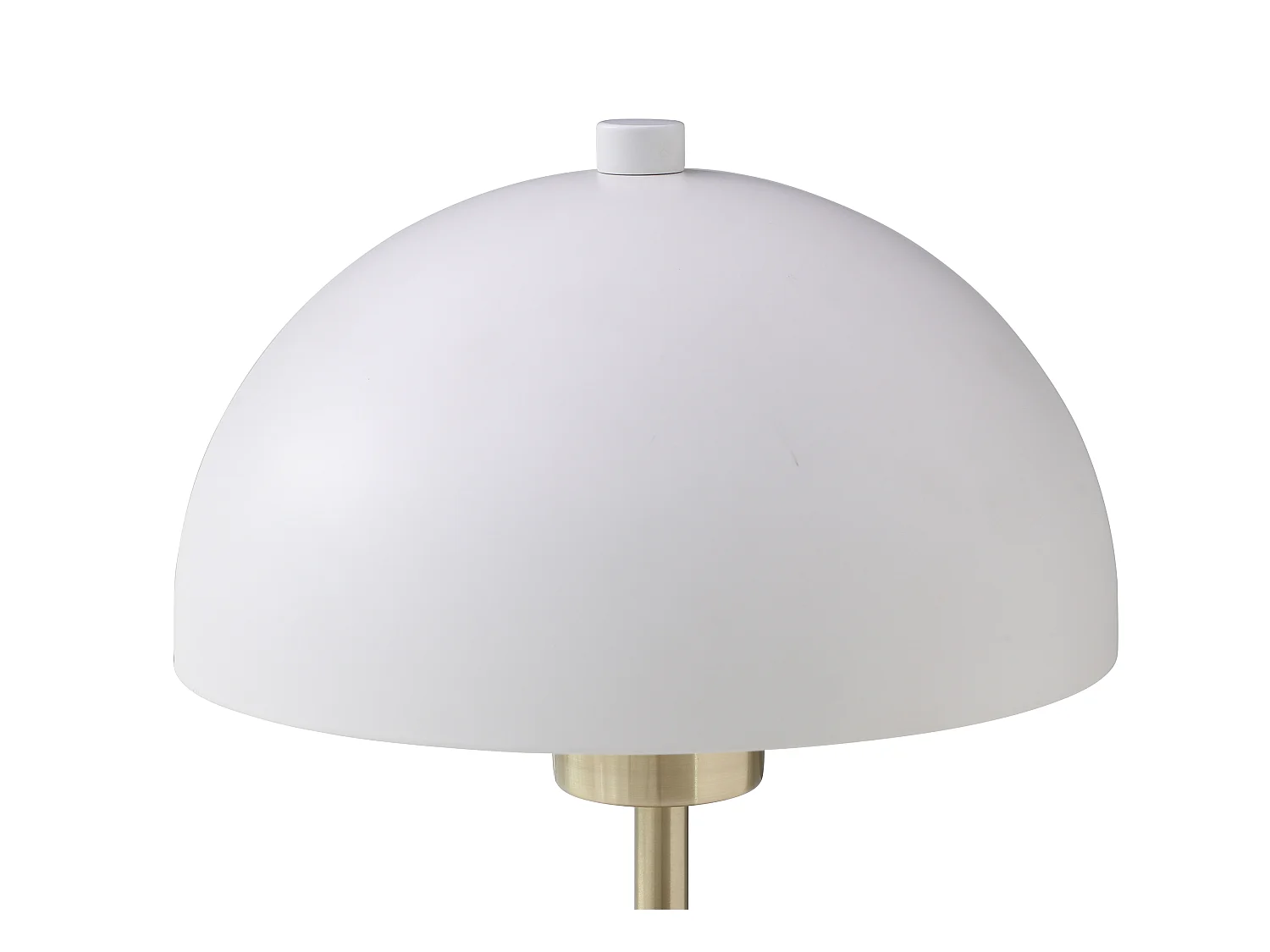 Lampada fungo da tavolo D. 20 x H. 35,5 cm in Legno e Metallo Naturale e Bianco - TANTA