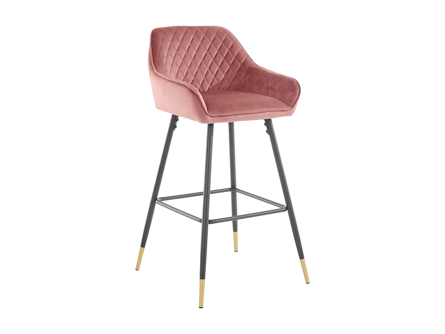 Barchair Fluweel 1PK Roos