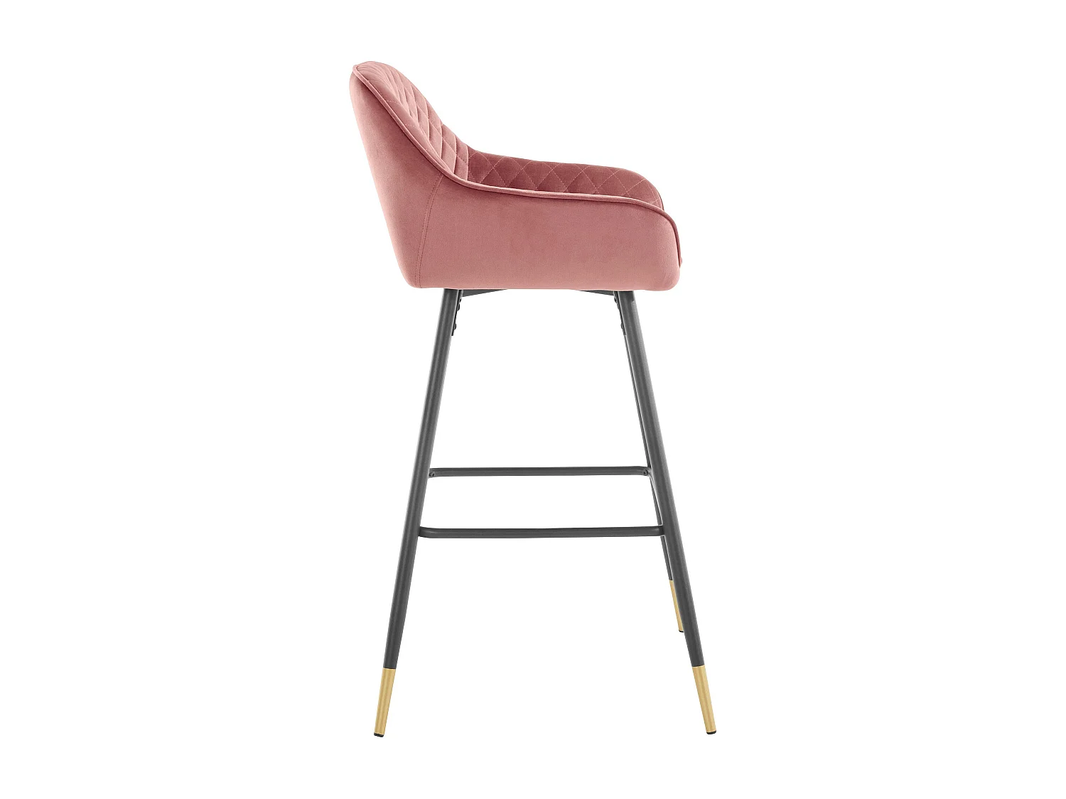 Barchair Fluweel 1PK Roos