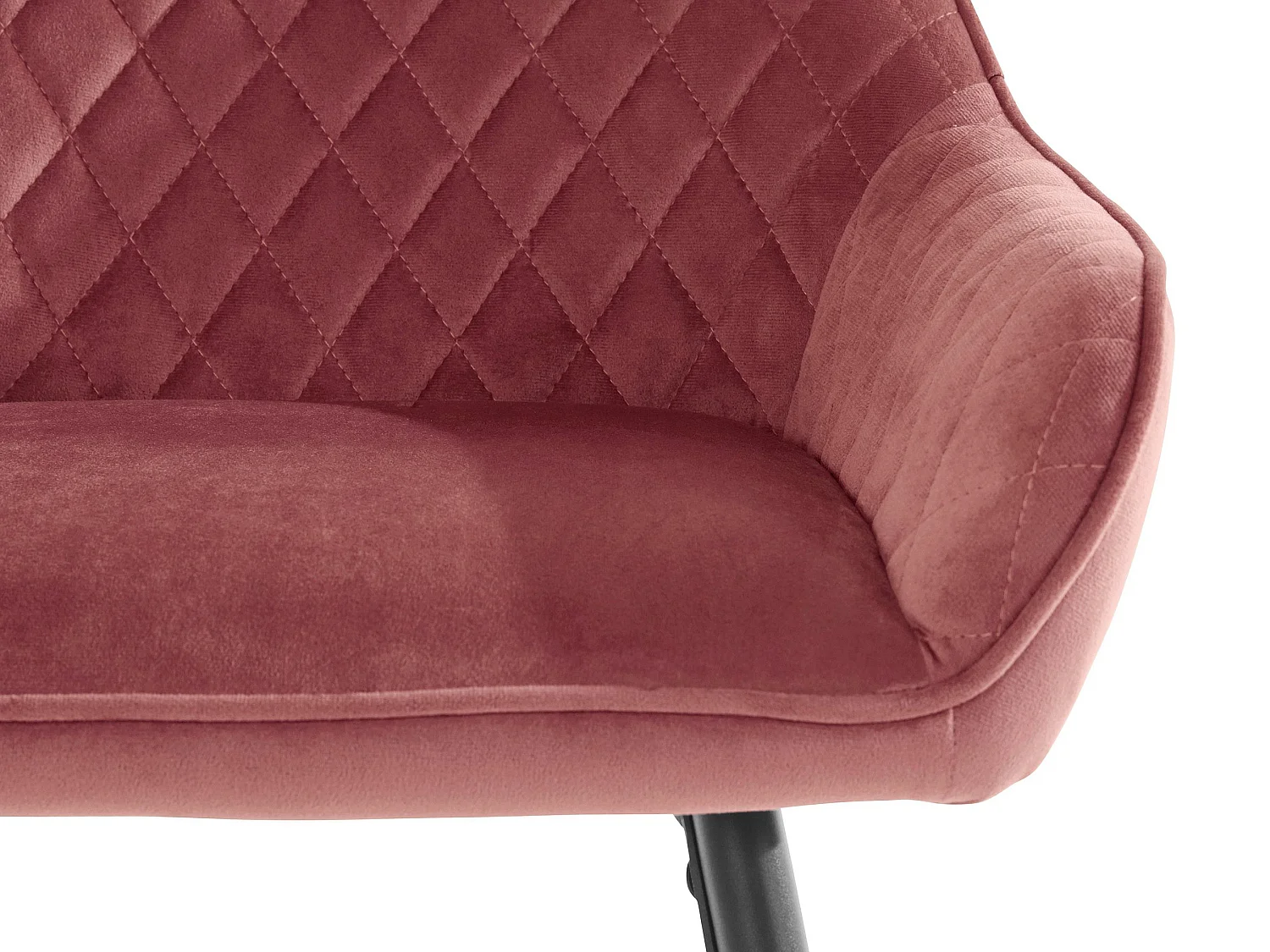 Barchair Fluweel 1PK Roos