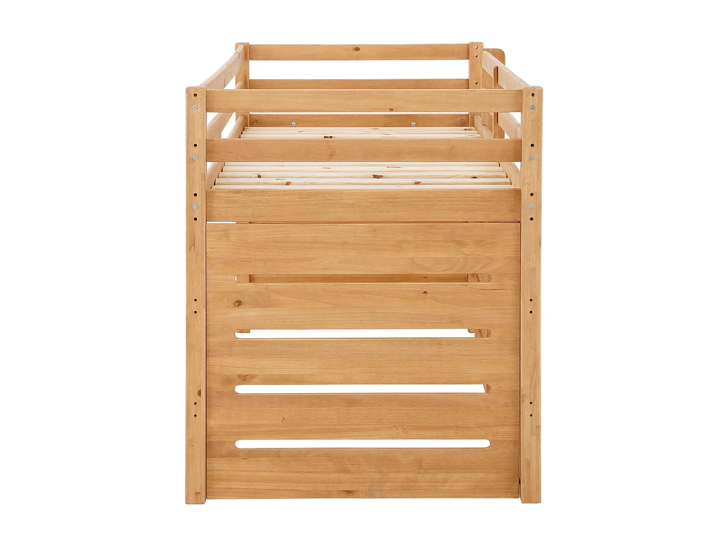 Alpi|Lit cabane surelevé enfant 90x200 cm en pin