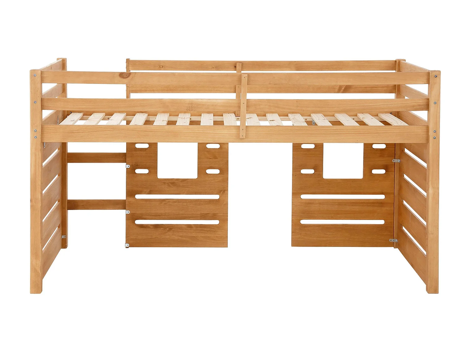 Alpi|Lit cabane surelevé enfant 90x200 cm en pin