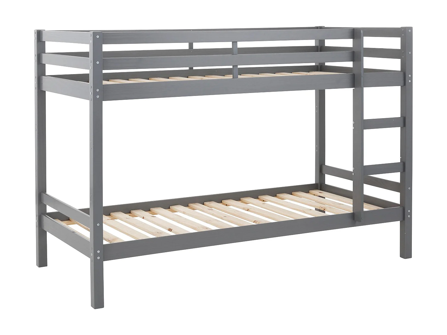 Alpi|Lit superposé en bois gris 90x200