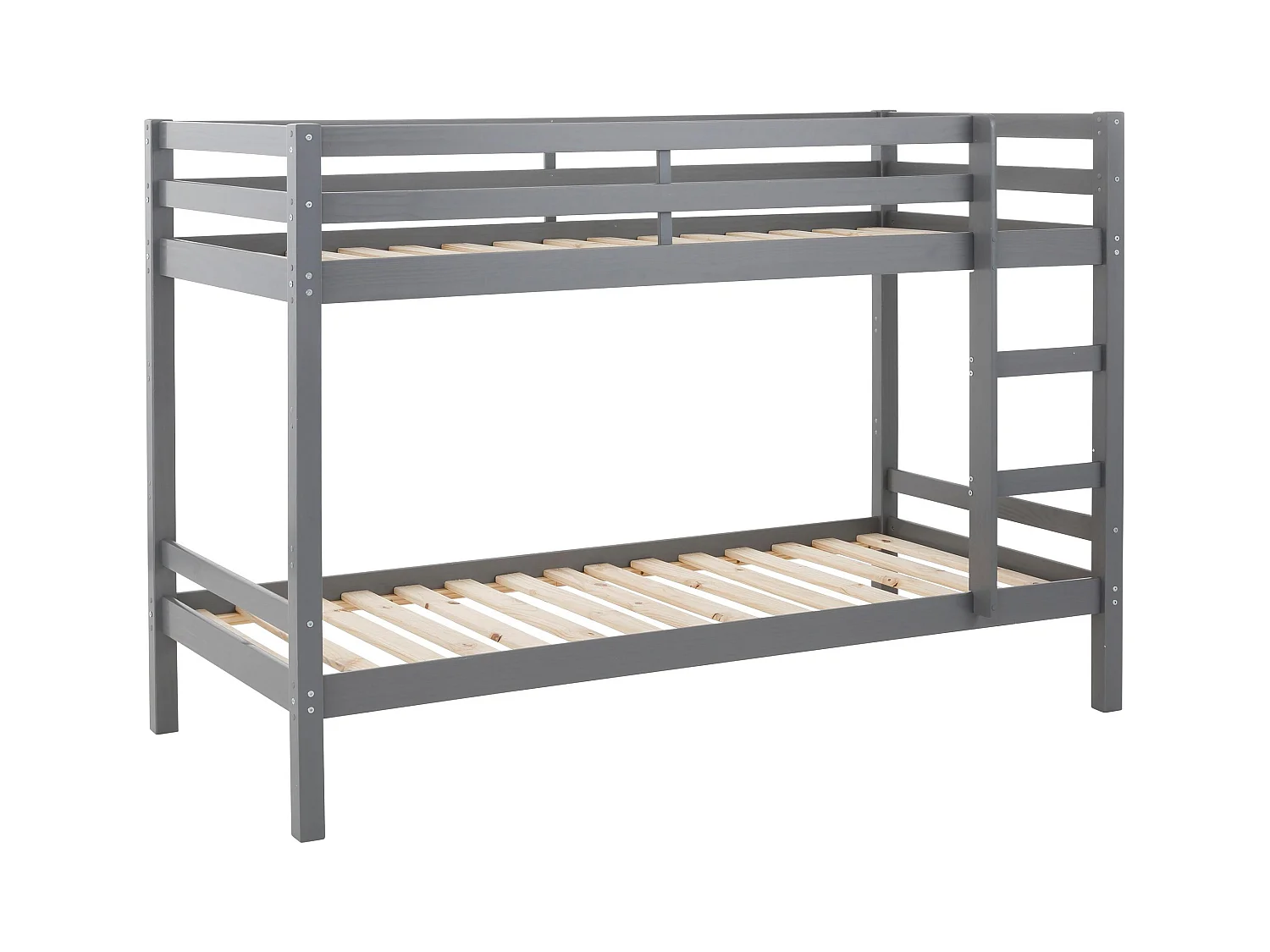 Alpi|Lit superposé en bois gris 90x200