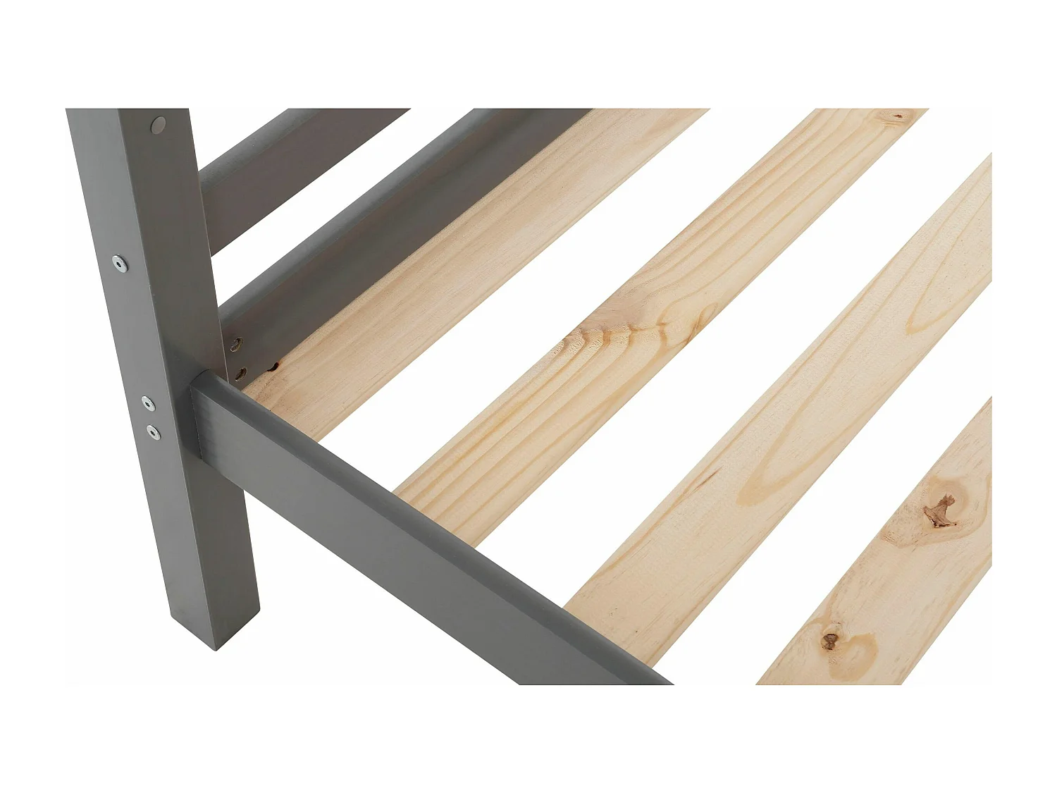 Alpi|Lit superposé en bois gris 90x200