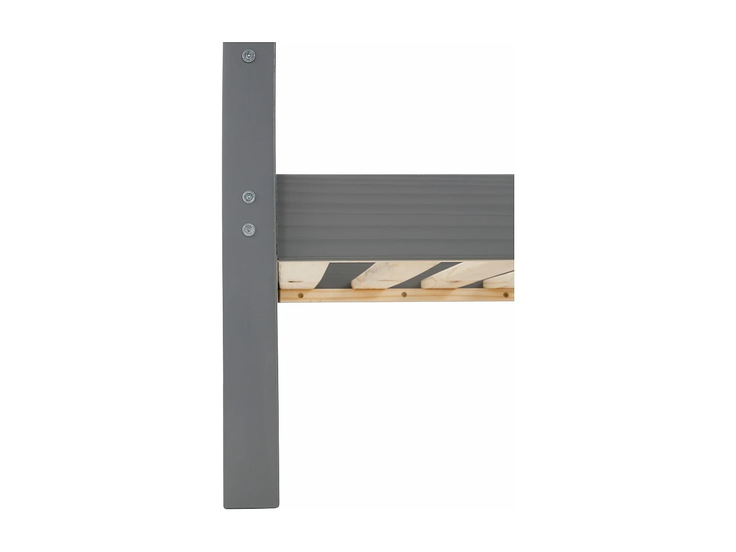 Alpi|Lit superposé en bois gris 90x200