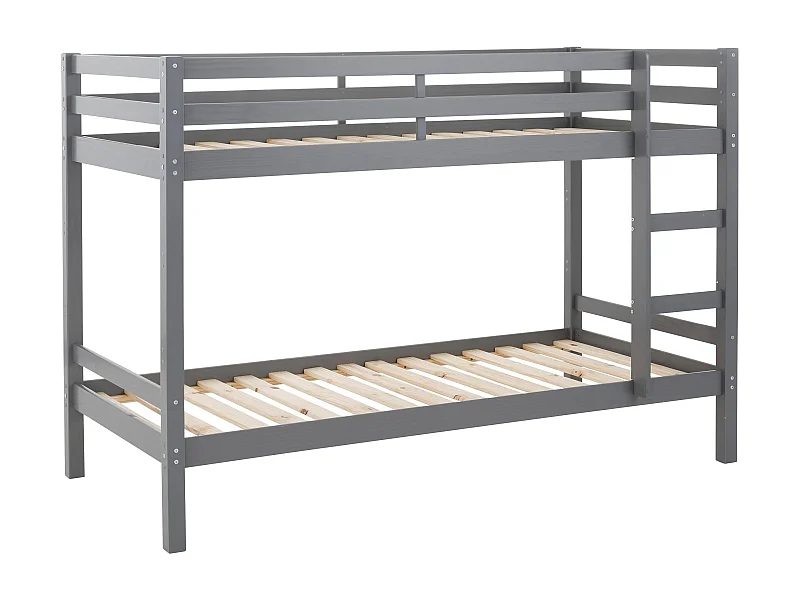 Alpi|Lit superposé en bois gris 90x200