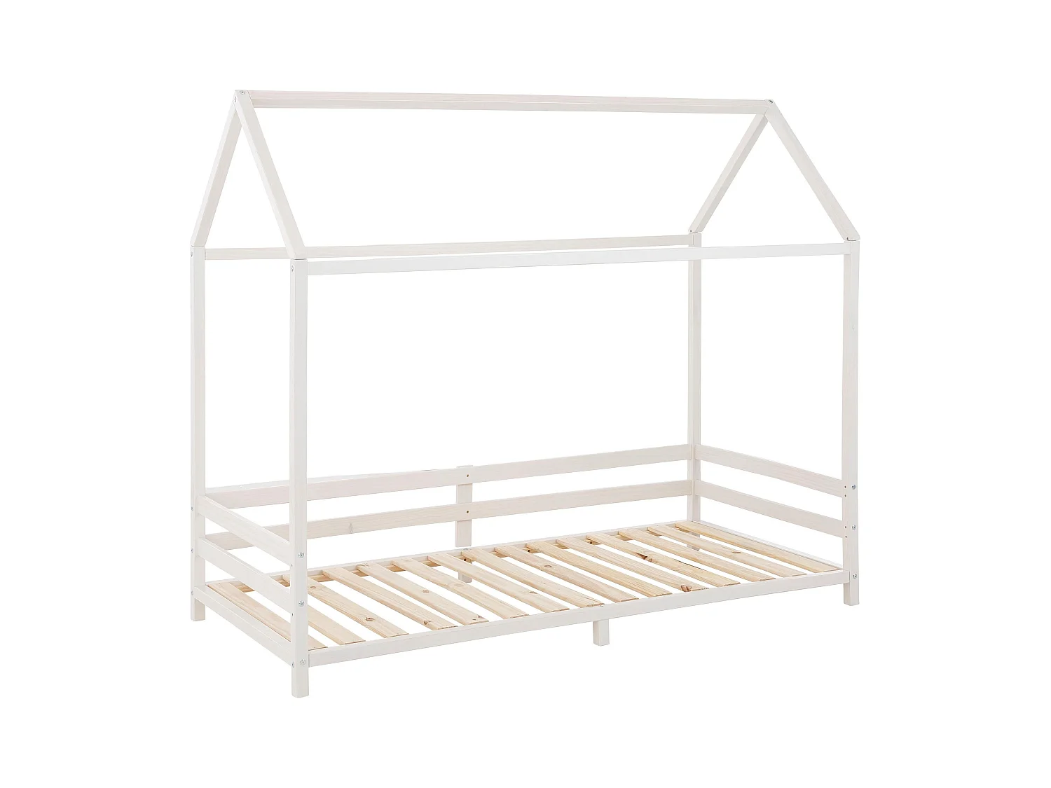 Ellen|Lit cabane pour enfant en pin blanc 90x200