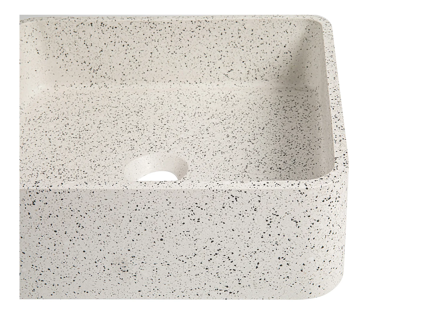 Lavabo cuadrado de terrazo - Ancho 39 x 39 cm - STOCHI