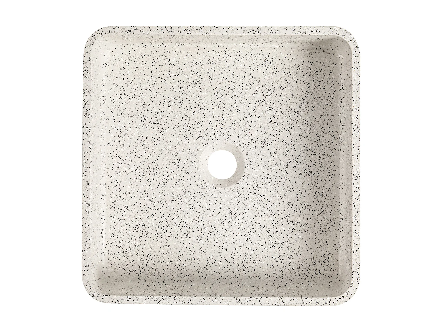 Vierkante wastafel om te plaatsen van terrazzo - L39 x B39 cm - STOCHI