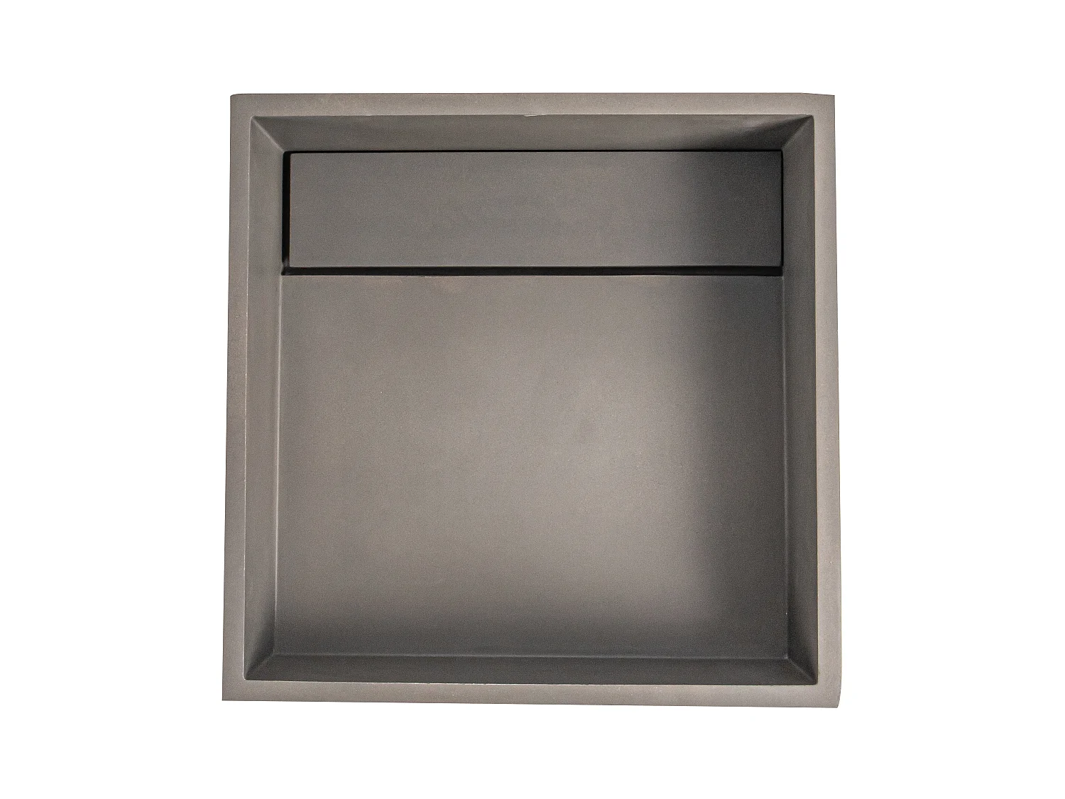 Waschbecken mit Betonfuß - B 40 x T 40 x H 80 cm - BALEZINO