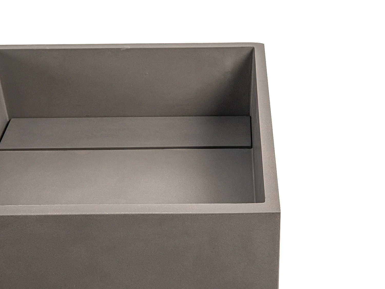 Waschbecken mit Betonfuß - B 40 x T 40 x H 80 cm - BALEZINO