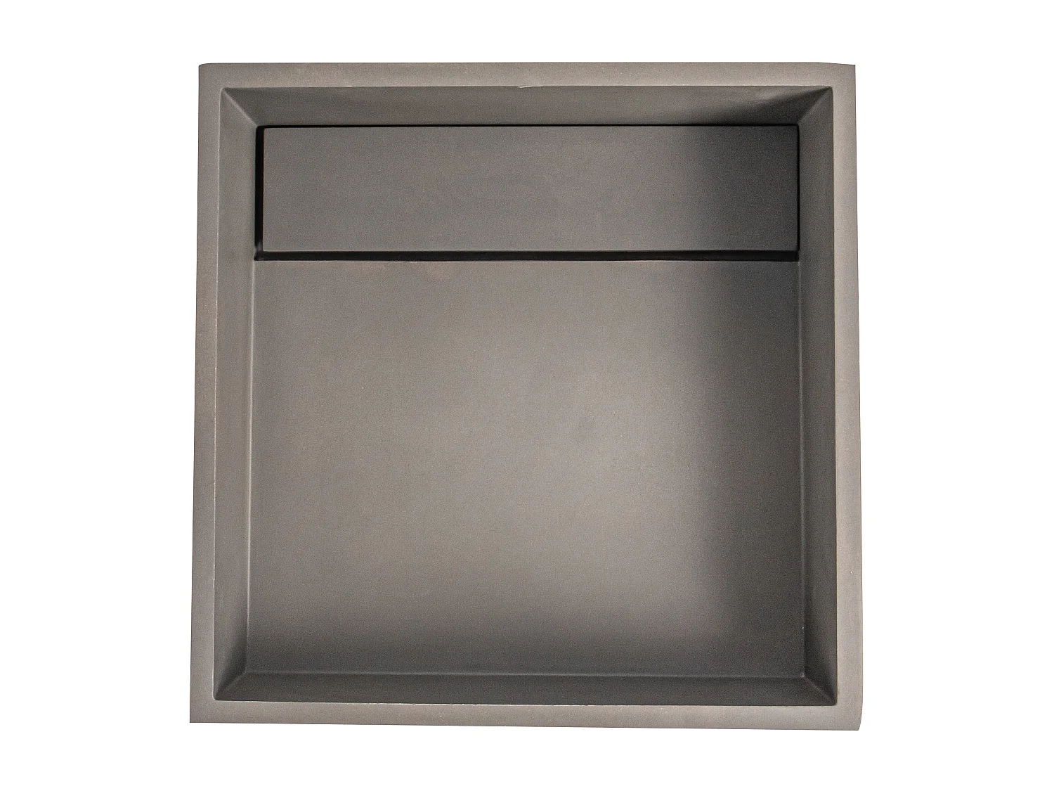 Waschbecken mit Betonfuß - B 40 x T 40 x H 80 cm - BALEZINO