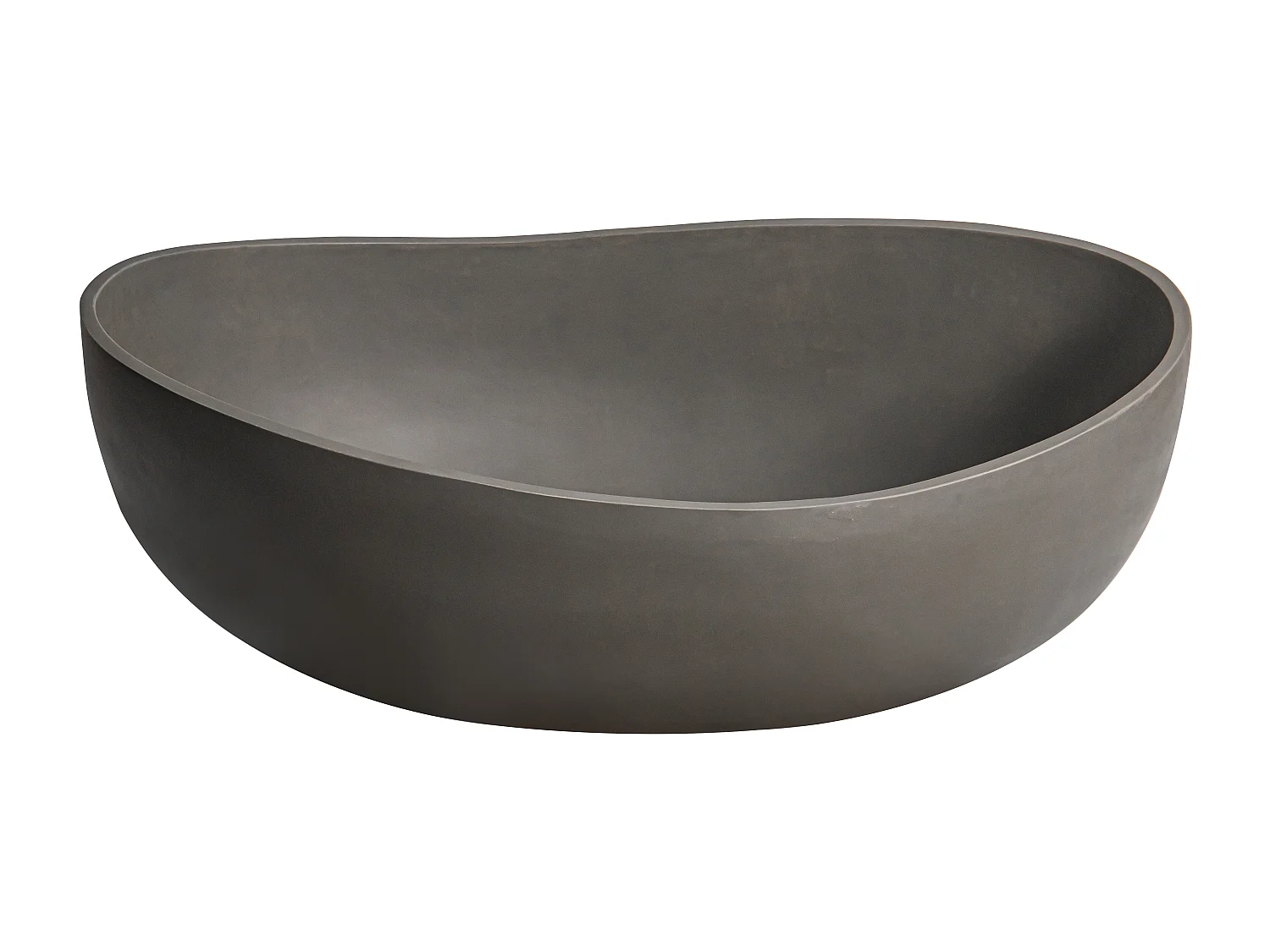 Baignoire îlot en béton - 400L - 160 x 100 x 59,4 cm - IVANOVO