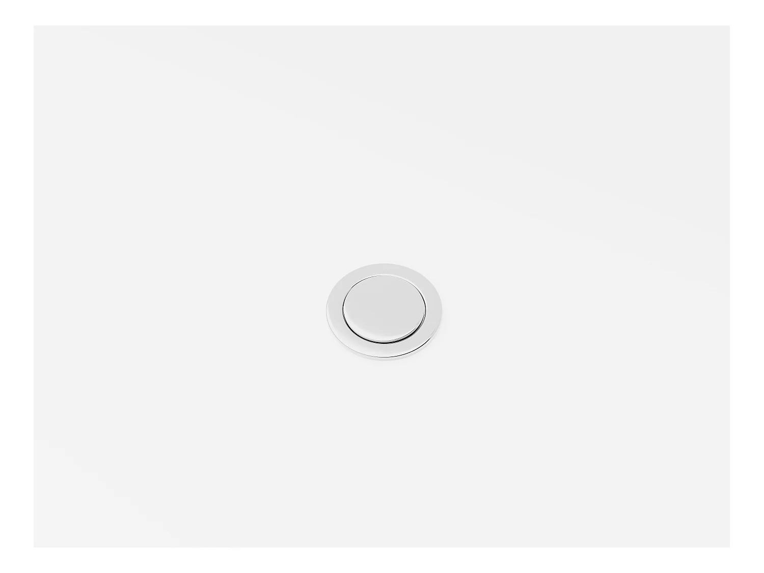 Freistehende Badewanne rund - 165 L - 130 x 130 x 58 cm - Acryl - Weiß - LAGUNO