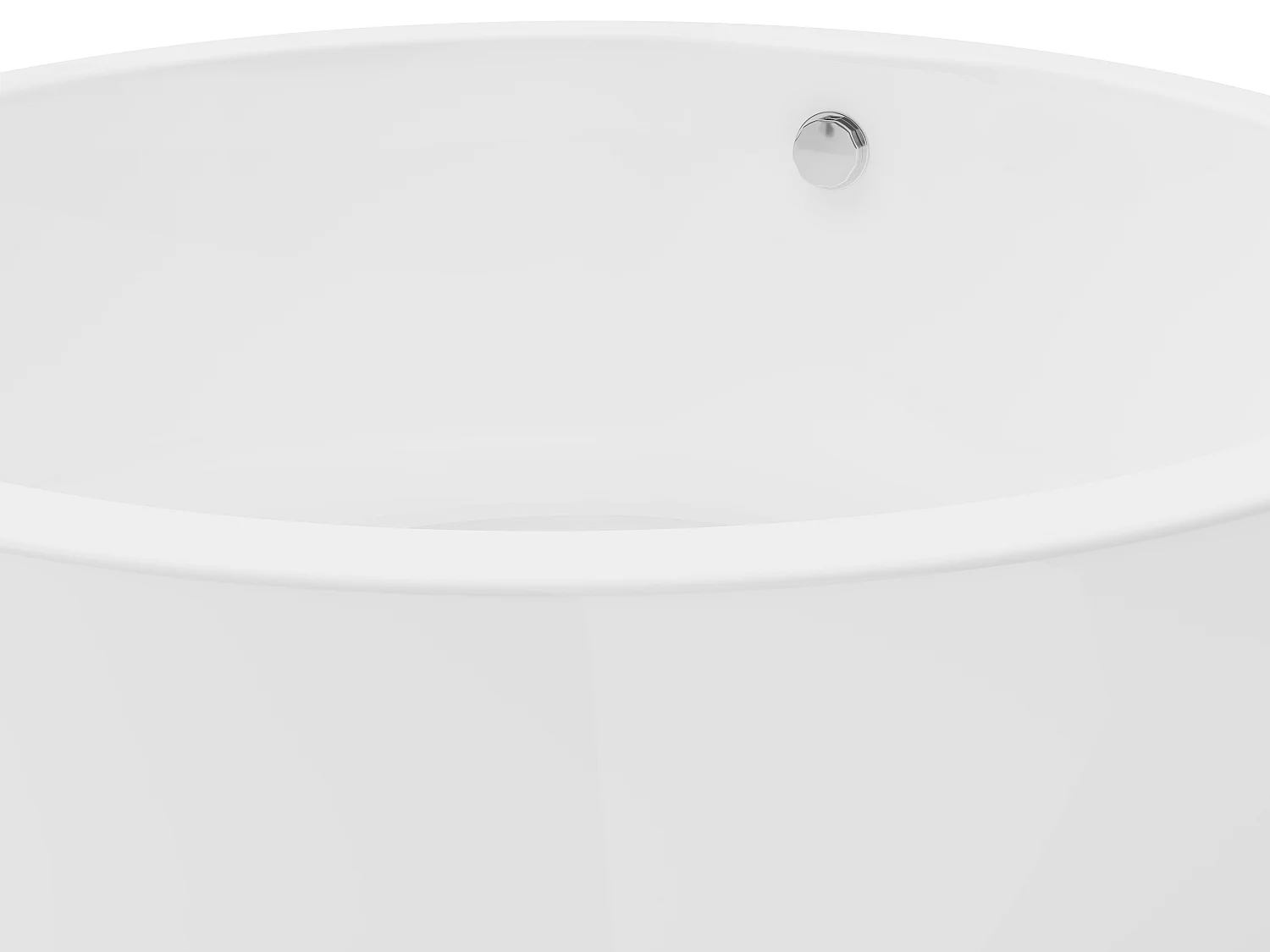 Vasca da bagno freestanding tonda 165 litri 130 x 130 x 58 cm Bianco Acrilico - LAGUNO