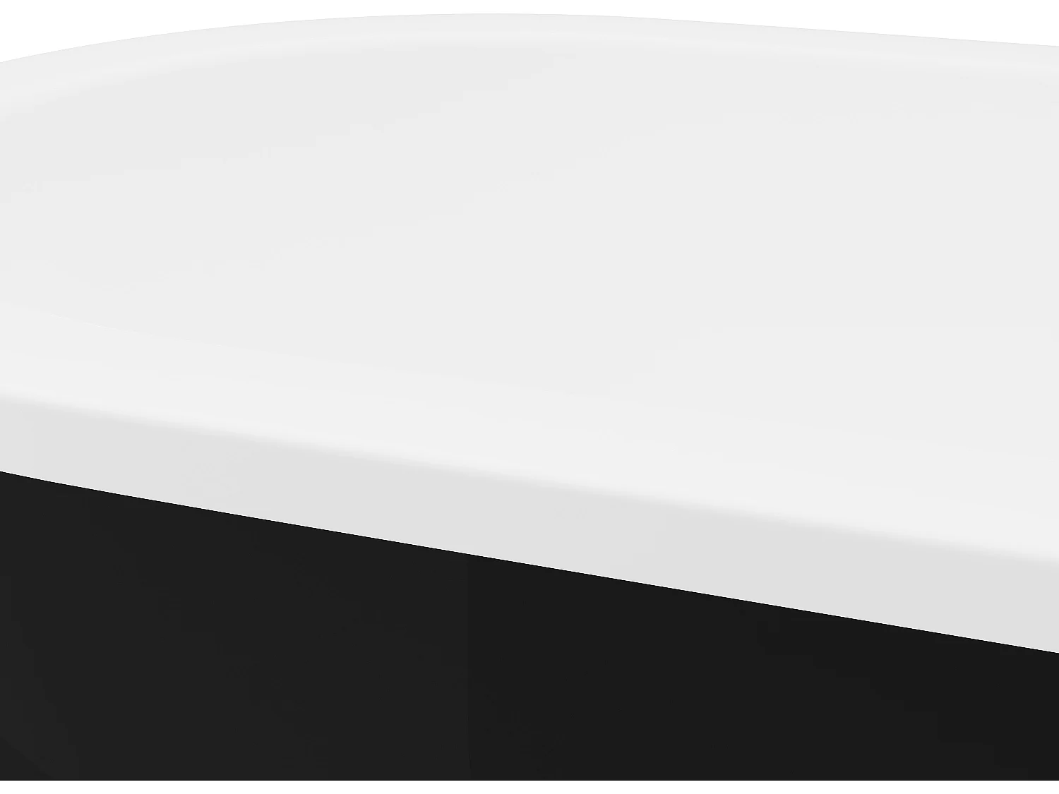 Bañera exenta ovalada - 200 L - 170 x 80 x 58 cm - Negro mate - Acrílico - NEPTUNA